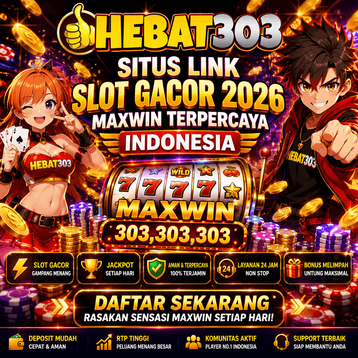HEBAT303: Situs Link Slot Gacor 2026 Maxwin Terpercaya Indonesia by Hey siriusly